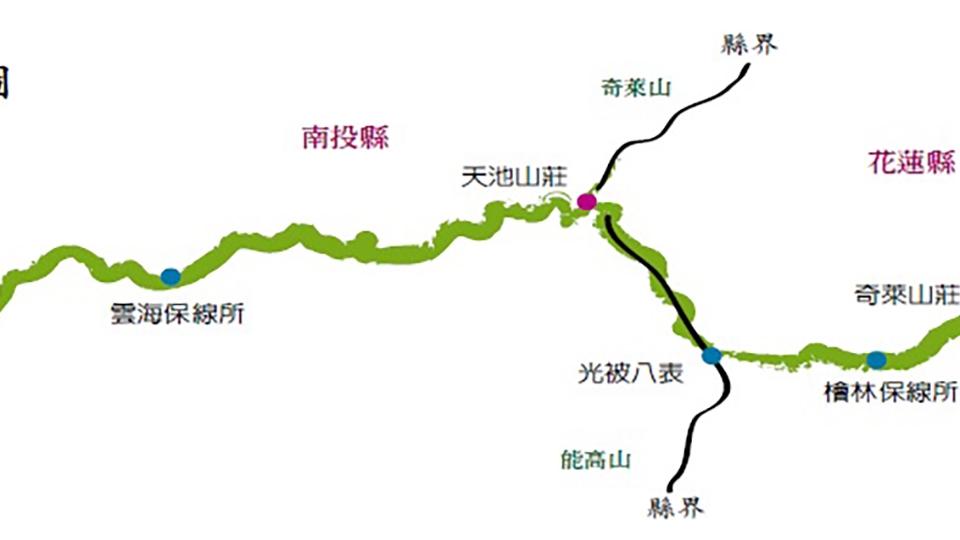 舊東西輸電線路線圖。